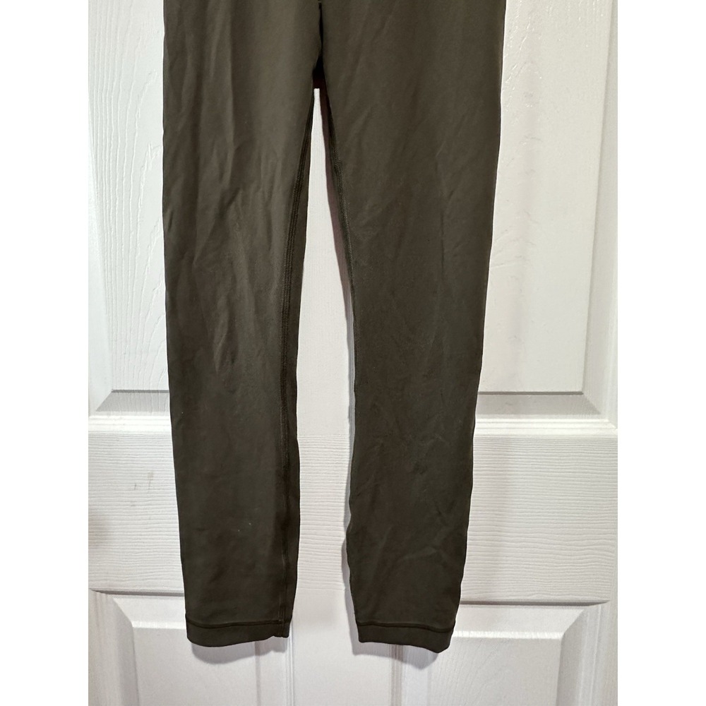 Lululemon Wunder Train High-Rise Crop Leggings 23" Everlux - Size 2 - Green - Picture 3 of 7